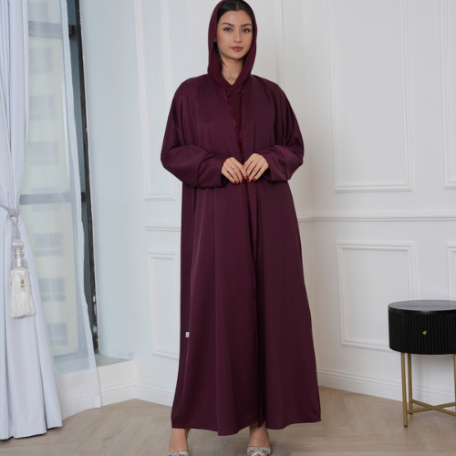 Bisht with fringes maroon