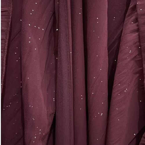 Star sparkle in maroon